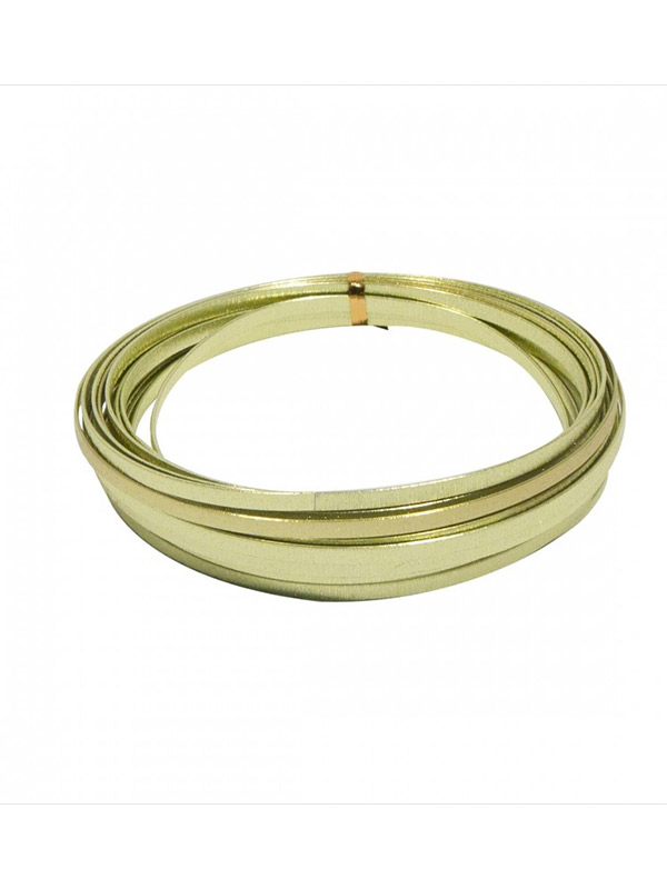 Flat Aluminium Wire Apple Green