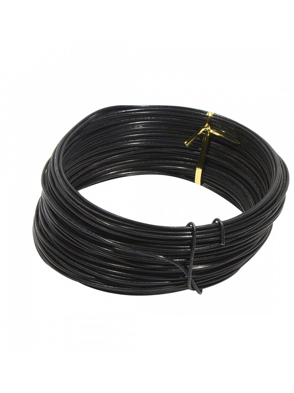 Round Aluminium Wire Black