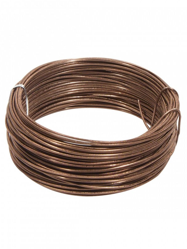 Round Aluminium Wire Brown