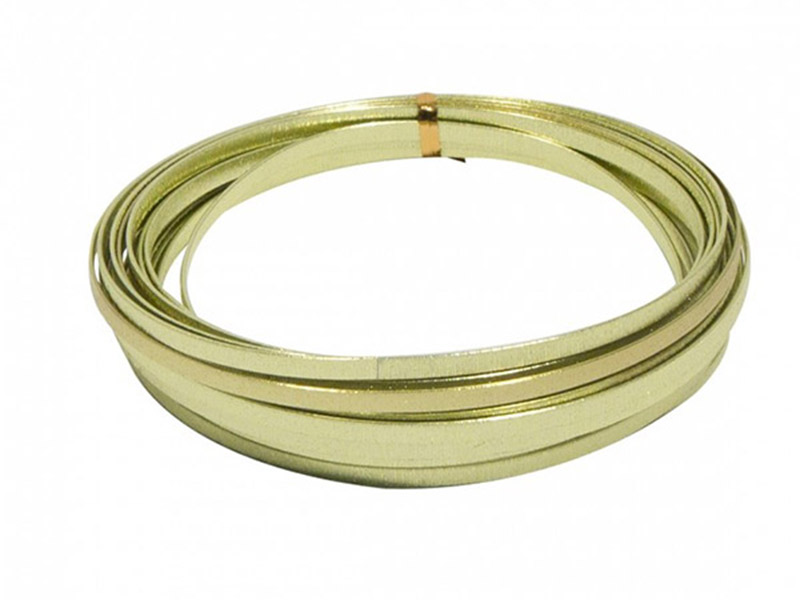 Flat Aluminium Wire Apple Green