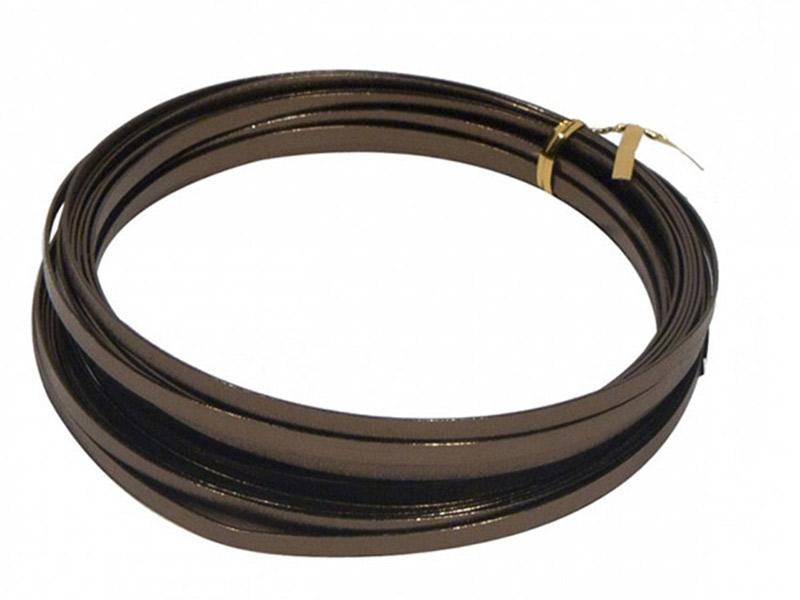 Flat Aluminium Wire Black