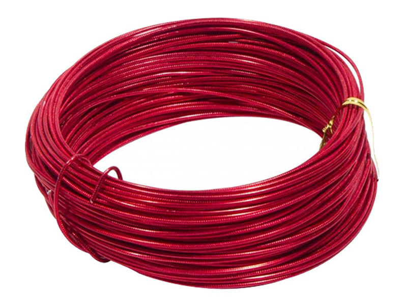 Round Aluminium Wire Red